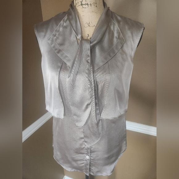 NWT Escada Women's Carnation Silk Sleeveless Blouse Sz 34